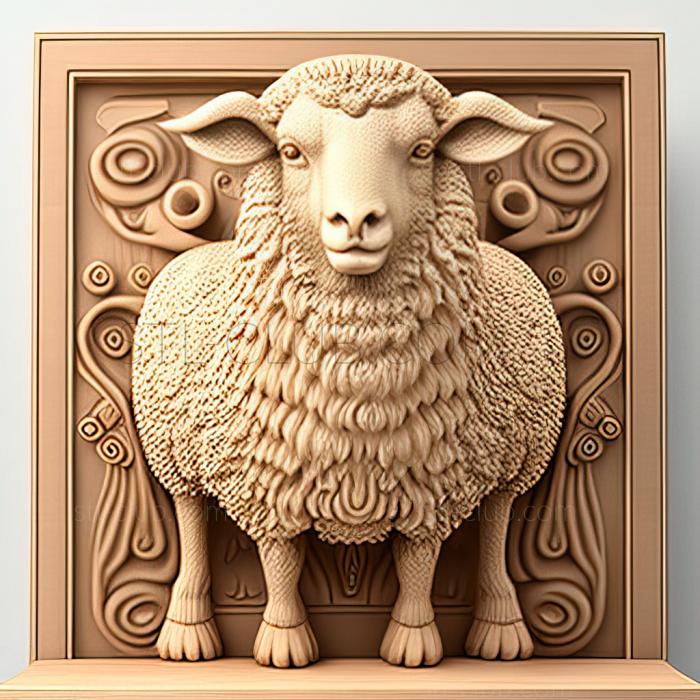 3D model st Dolly sheep famous animal (STL)